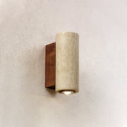 Uvineth Modern Minimalist Travertine Wall Lamp - Lamp Copper