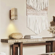 Uvineth Modern Minimalist Travertine Wall Lamp - Lamp Copper
