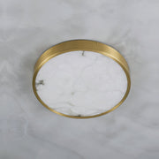 Uzoror Modern Minimalist Recessed Alabaster Ceiling Light - Lamp Copper