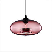Valentina Moderna Macaron Vidrio LED Lámpara Colgante Negra/Rosa/Azul — imagen 11 | Aura Lighting