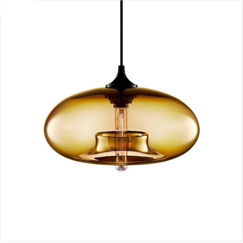 Valentina Moderna Macaron Vidrio LED Lámpara Colgante Negra/Rosa/Azul — imagen 12 | Aura Lighting