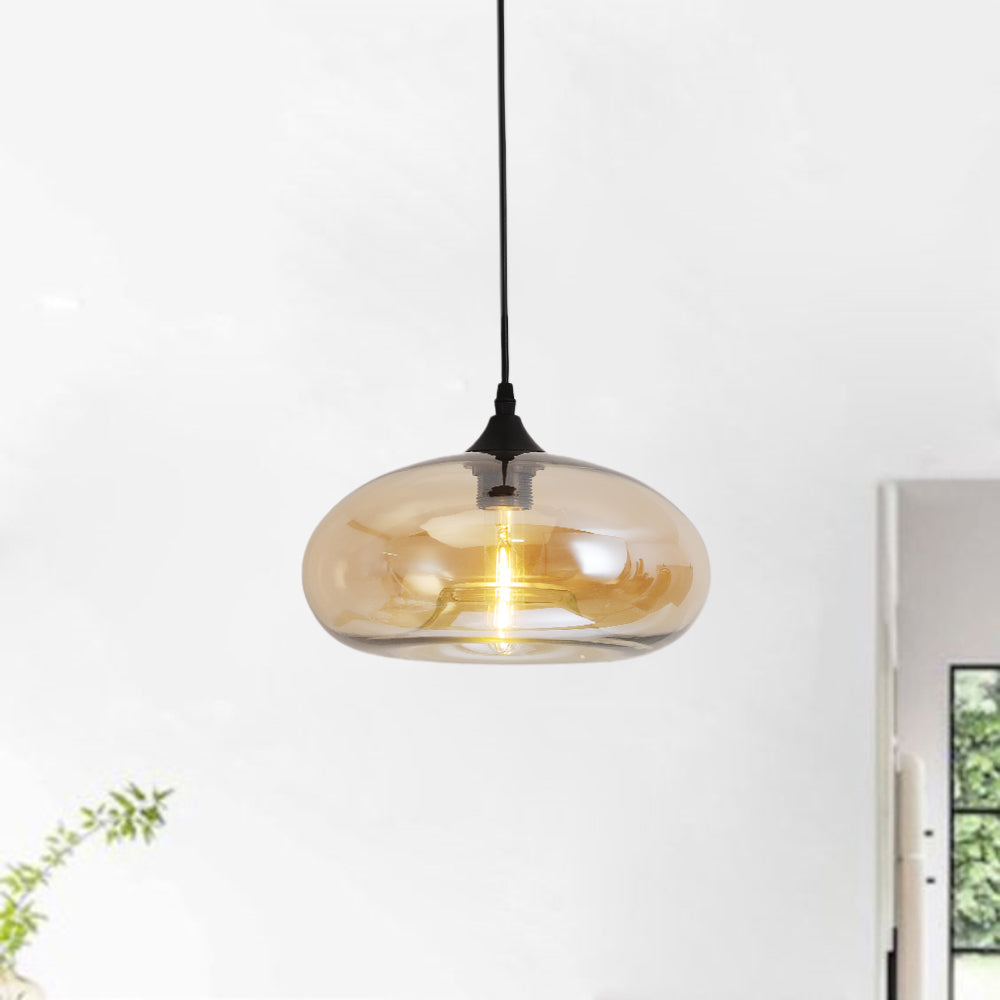 Valentina Moderna Macaron Vidrio LED Lámpara Colgante Negra/Rosa/Azul — imagen 21 | Aura Lighting