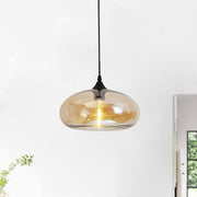 Valentina Moderna Macaron Vidrio LED Lámpara Colgante Negra/Rosa/Azul — imagen 21 | Aura Lighting