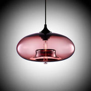 Valentina Moderna Macaron Vidrio LED Lámpara Colgante Negra/Rosa/Azul — imagen 8 | Aura Lighting