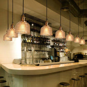 Valentina Industrial Domo Metal/Vidrio Lámpara Colgante Roja/Amarilla/Azul — imagen 10 | Aura Lighting