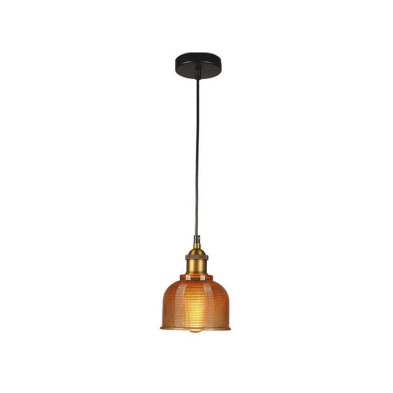 Valentina Industrial Domo Metal/Vidrio Lámpara Colgante Roja/Amarilla/Azul — imagen 18 | Aura Lighting
