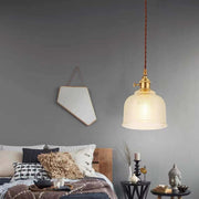 Valentina Industrial Domo Metal/Vidrio Lámpara Colgante Roja/Amarilla/Azul — imagen 3 | Aura Lighting