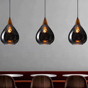 Valentina Lámpara Colgante Vintage Teardrop Vidrio/Madera — imagen 5 | Aura Lighting