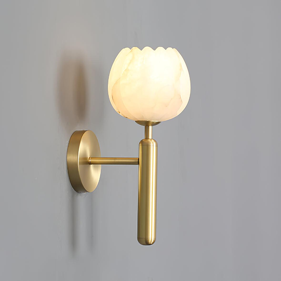 Valentina Lámpara de Pared con Flores de Alabastro — imagen 9 | Aura Lighting