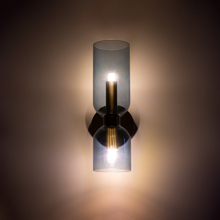 Valentina Lámpara de Pared de Vidrio para Dormitorio Azul/Gris/Blanco — imagen 11 | Aura Lighting
