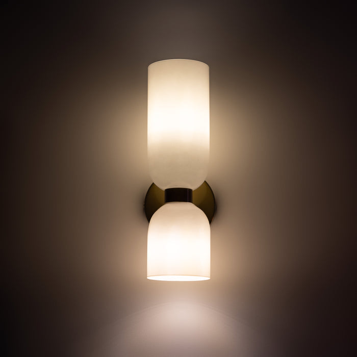 Valentina Lámpara de Pared de Vidrio para Dormitorio Azul/Gris/Blanco — imagen 6 | Aura Lighting