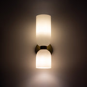 Valentina Lámpara de Pared de Vidrio para Dormitorio Azul/Gris/Blanco — imagen 6 | Aura Lighting
