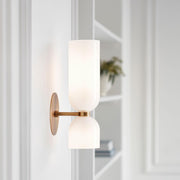 Valentina Lámpara de Pared de Vidrio para Dormitorio Azul/Gris/Blanco — imagen 9 | Aura Lighting