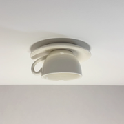 Valentina Lámpara de Techo Modern Coffee Cups Ceramic Flush Azul/Rosa/Amarillo — imagen 20 | Aura Lighting