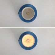 Valentina Lámpara de Techo Modern Coffee Cups Ceramic Flush Azul/Rosa/Amarillo — imagen 8 | Aura Lighting