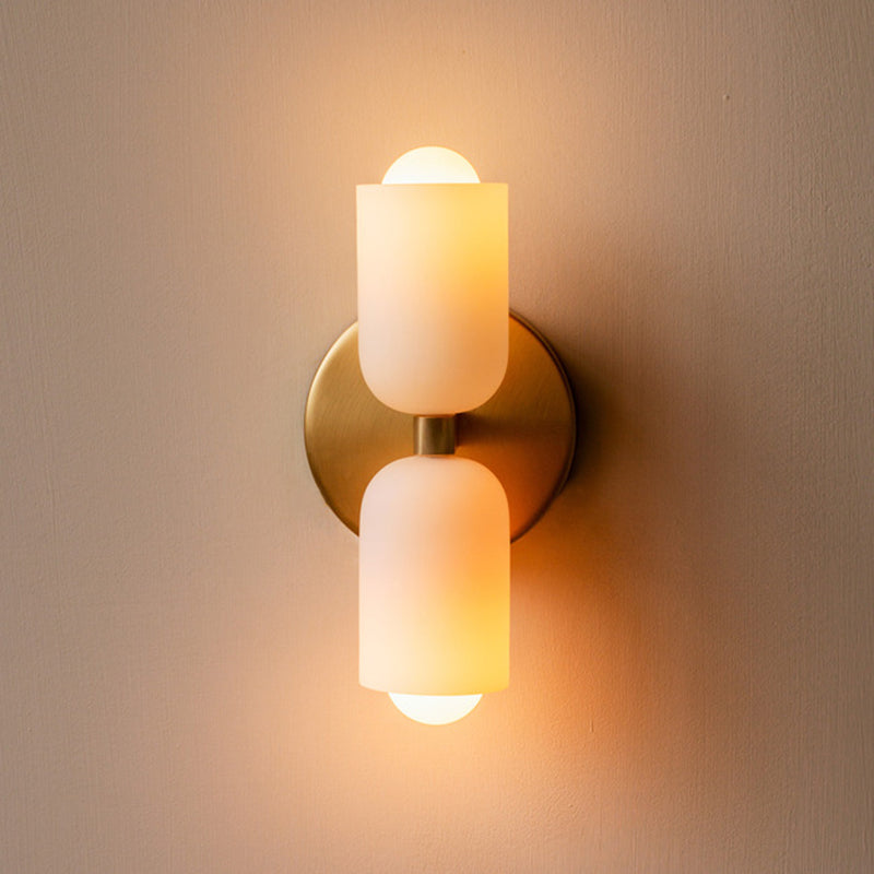 Valentina Modern Metal/Vidrio LED Aplique Dormitorio — imagen 2 | Aura Lighting