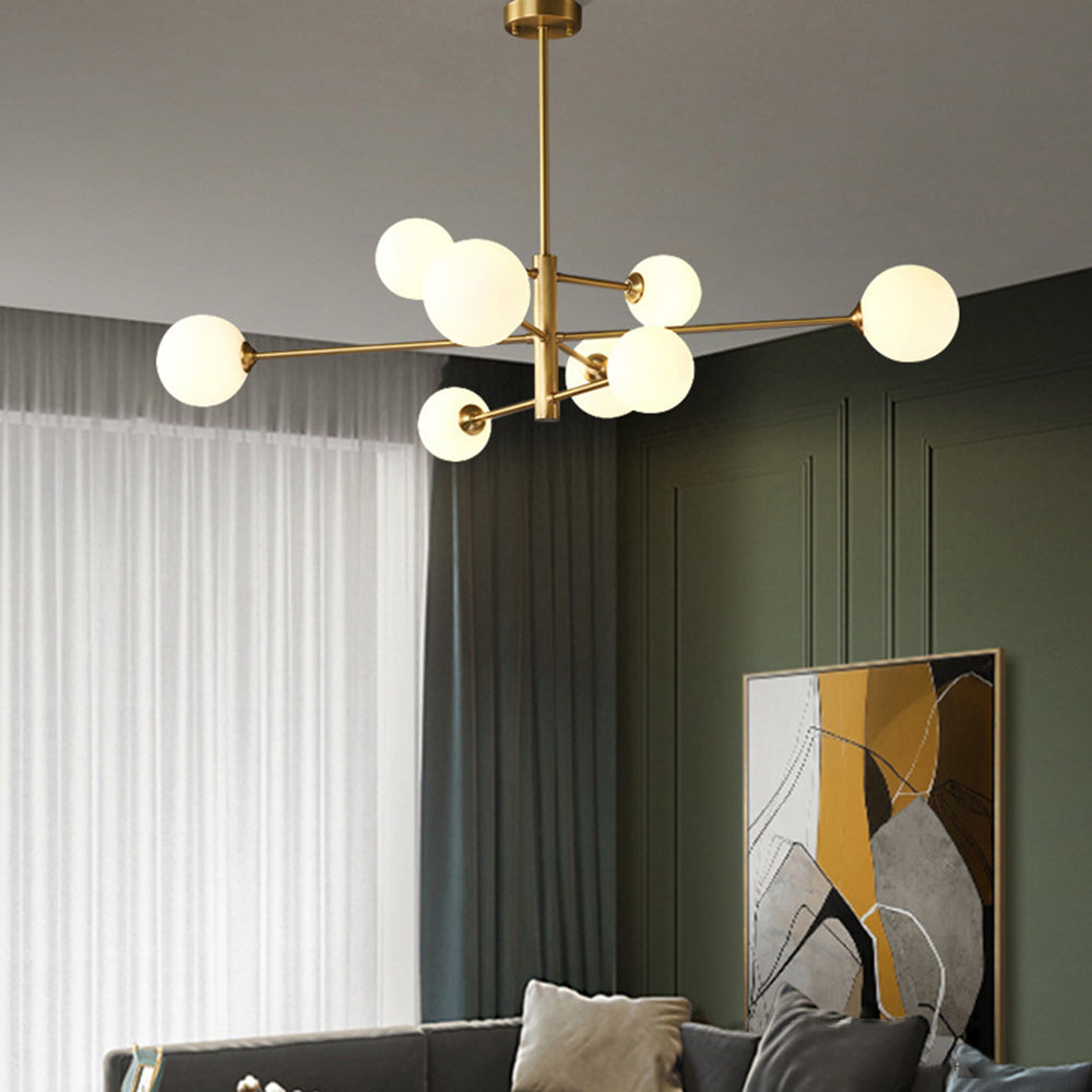 Valentina Moderna Esfera Diseña Vidrio/Metal Lámpara Colgante Cobre/Negra — imagen 13 | Aura Lighting