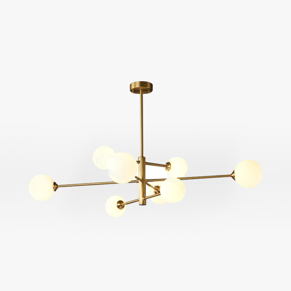Valentina Moderna Esfera Diseña Vidrio/Metal Lámpara Colgante Cobre/Negra — imagen 1 | Aura Lighting