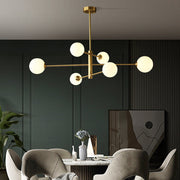 Valentina Moderna Esfera Diseña Vidrio/Metal Lámpara Colgante Cobre/Negra — imagen 3 | Aura Lighting