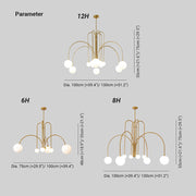 Valentina Moderna Globa Minimalista Diseño Lámpara Colgante — imagen 4 | Aura Lighting