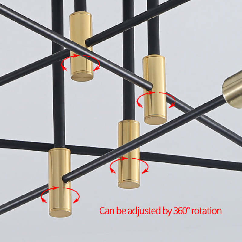 Valentina Moderna Nordic Multible Bola Metal Lámpara de Techo Blanca/Negra — imagen 10 | Aura Lighting