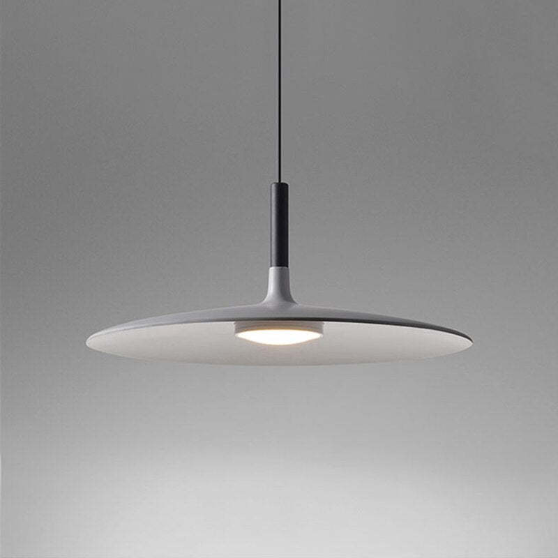 Valentina Moderna Sombrero Metal Lámpara Colgante Negra/Roja/Blanca — imagen 7 | Aura Lighting