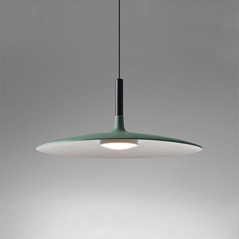 Valentina Moderna Sombrero Metal Lámpara Colgante Negra/Roja/Blanca — imagen 8 | Aura Lighting