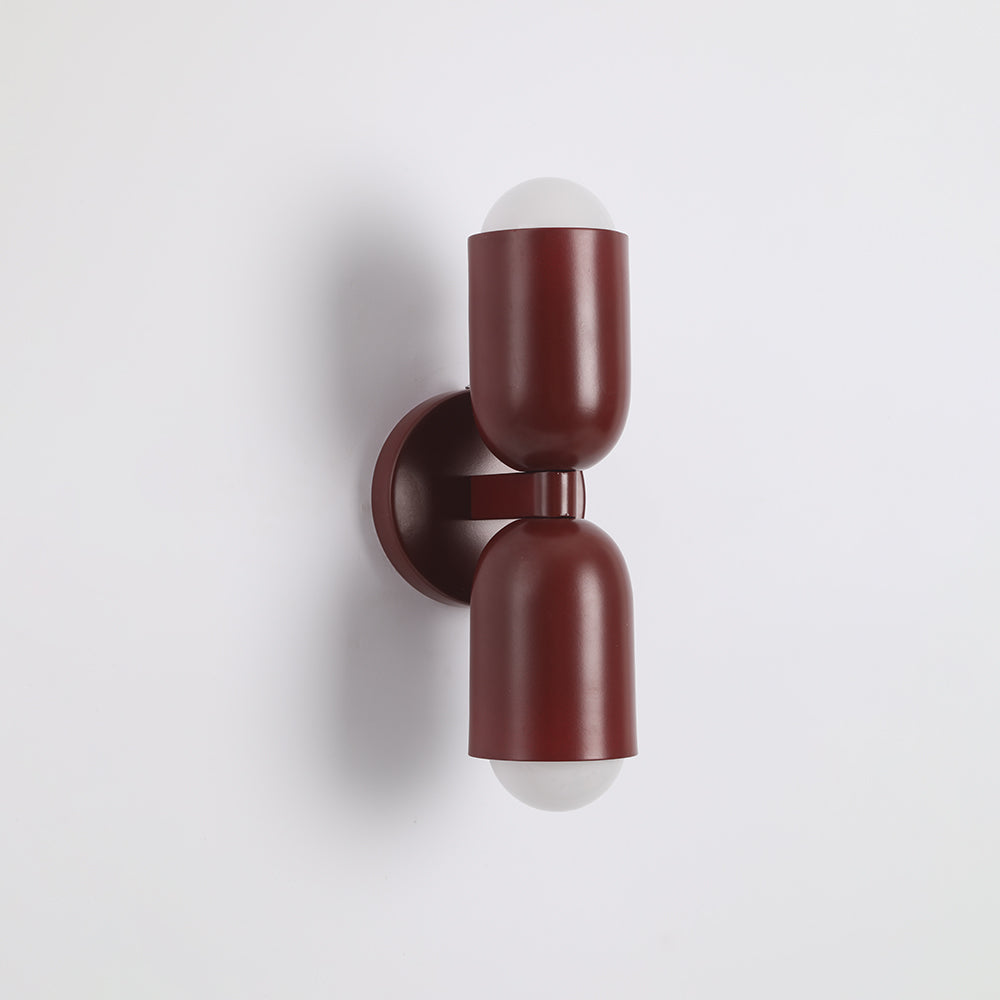 Valentina Moderno Doble Foco Cilíndrico Metal Aplique de Pared — imagen 10 | Aura Lighting