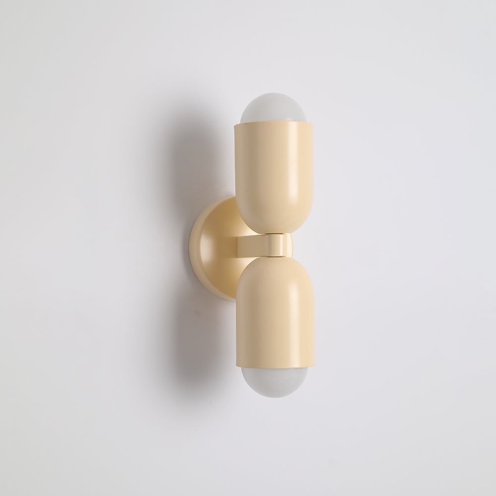 Valentina Moderno Doble Foco Cilíndrico Metal Aplique de Pared — imagen 14 | Aura Lighting