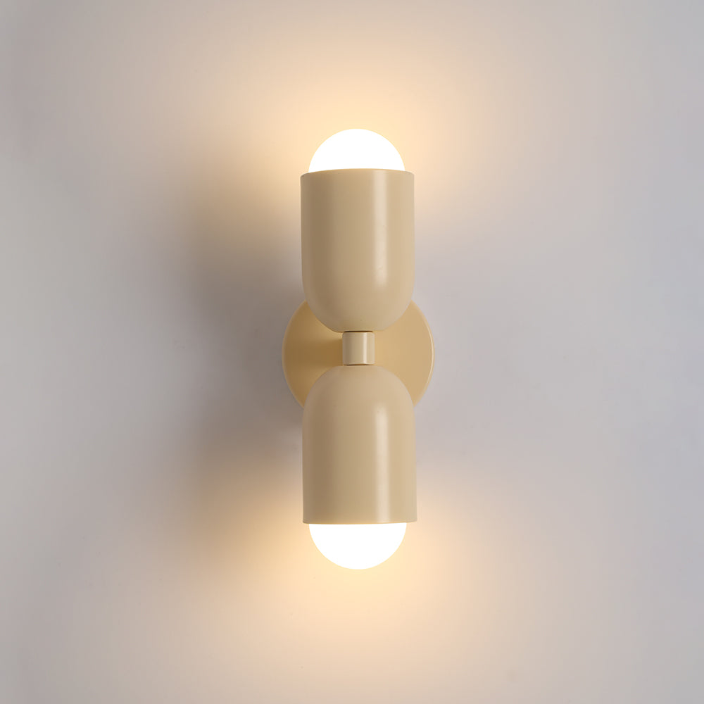 Valentina Moderno Doble Foco Cilíndrico Metal Aplique de Pared — imagen 15 | Aura Lighting