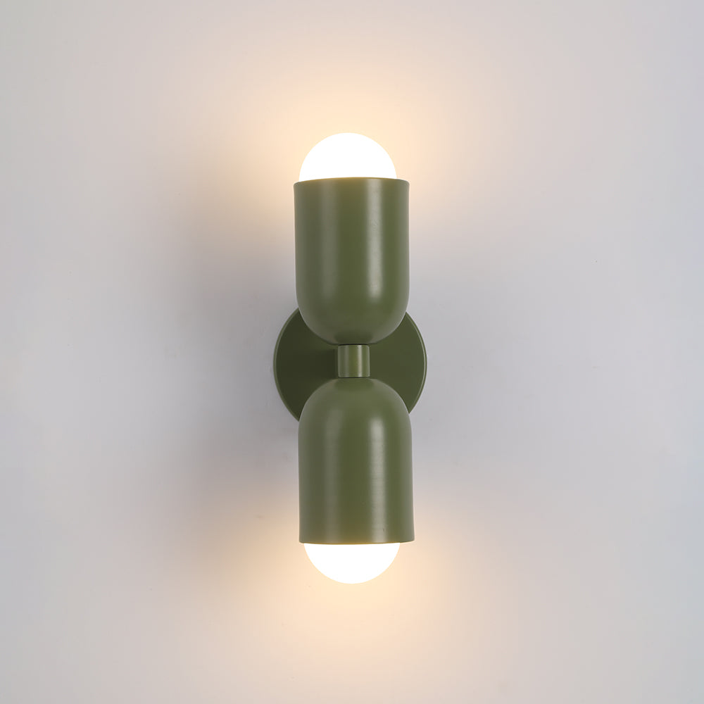 Valentina Moderno Doble Foco Cilíndrico Metal Aplique de Pared — imagen 16 | Aura Lighting