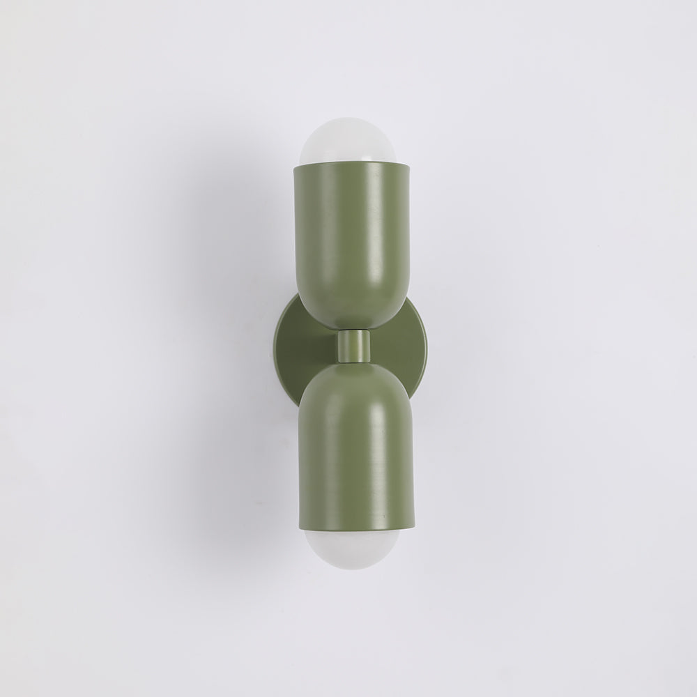 Valentina Moderno Doble Foco Cilíndrico Metal Aplique de Pared — imagen 18 | Aura Lighting