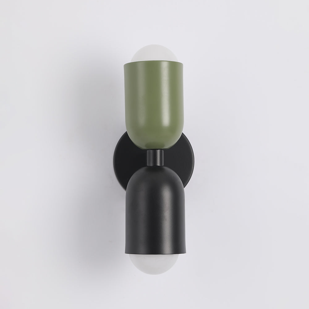 Valentina Moderno Doble Foco Cilíndrico Metal Aplique de Pared — imagen 19 | Aura Lighting
