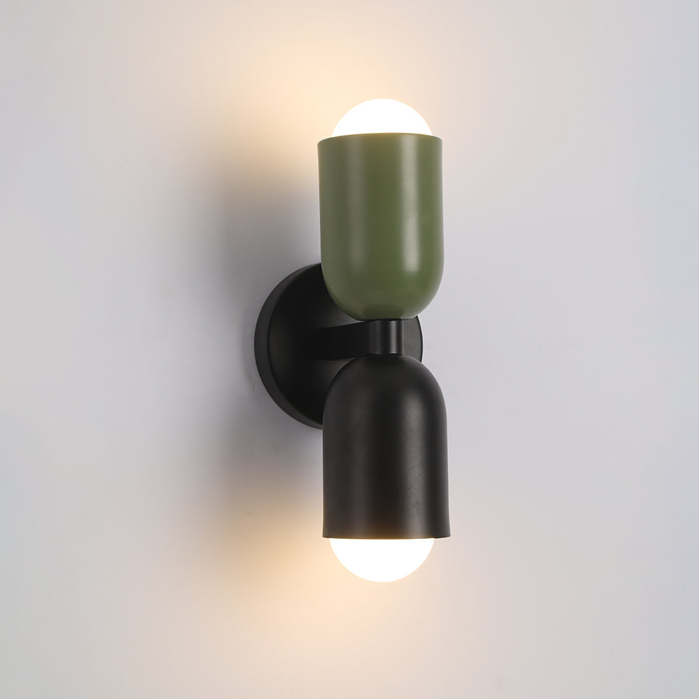 Valentina Moderno Doble Foco Cilíndrico Metal Aplique de Pared — imagen 20 | Aura Lighting