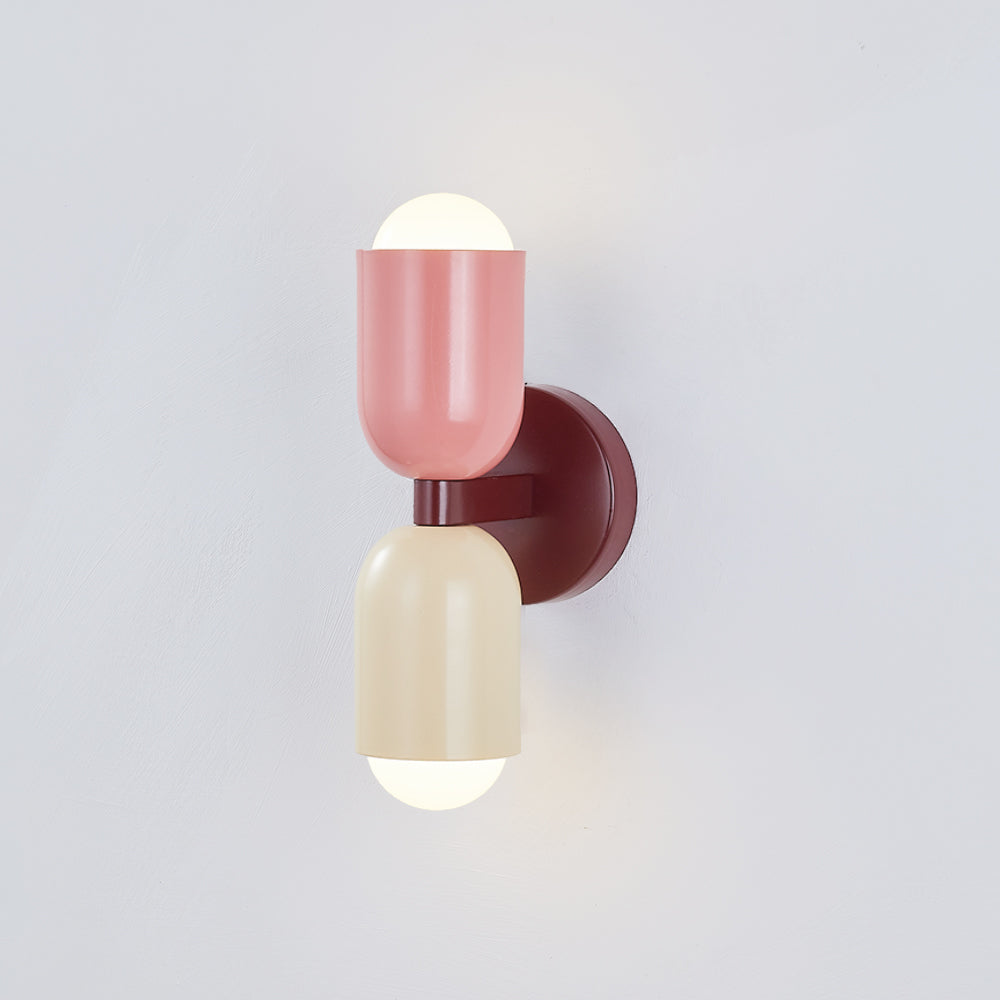 Valentina Moderno Doble Foco Cilíndrico Metal Aplique de Pared — imagen 22 | Aura Lighting