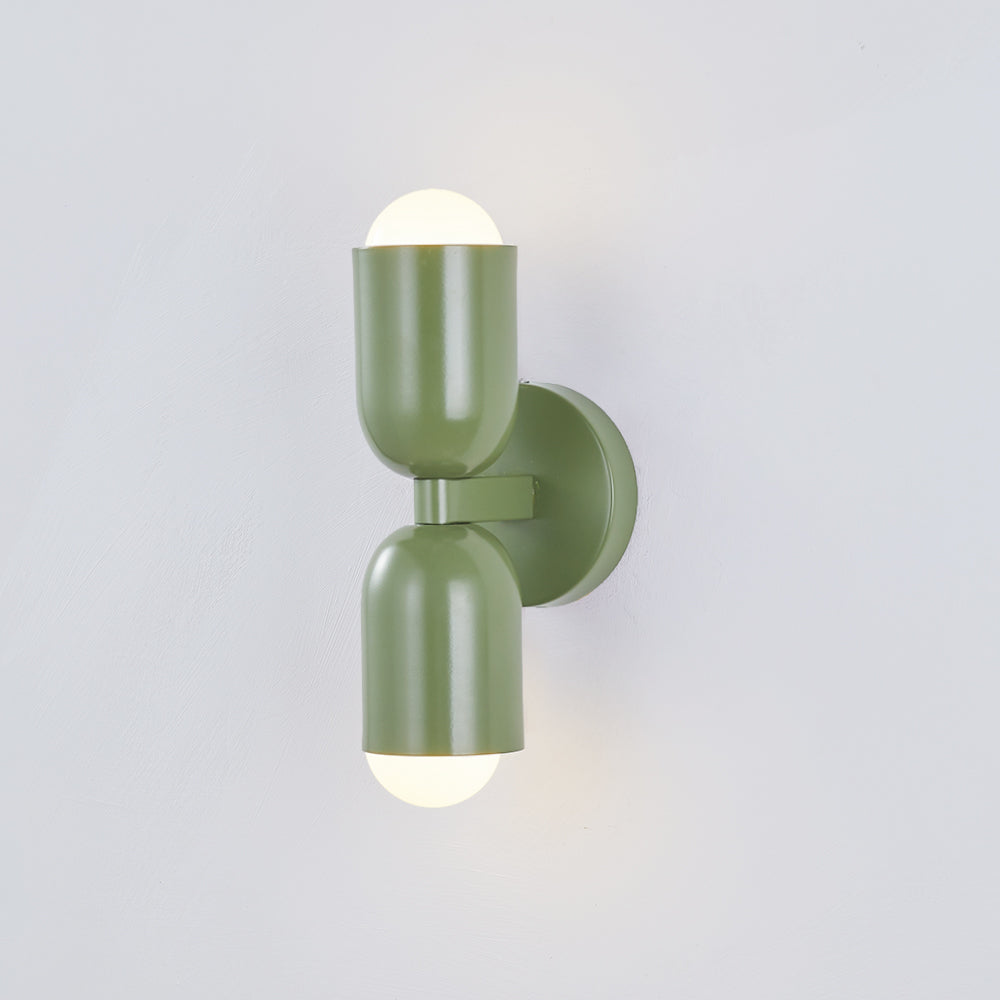 Valentina Moderno Doble Foco Cilíndrico Metal Aplique de Pared — imagen 23 | Aura Lighting