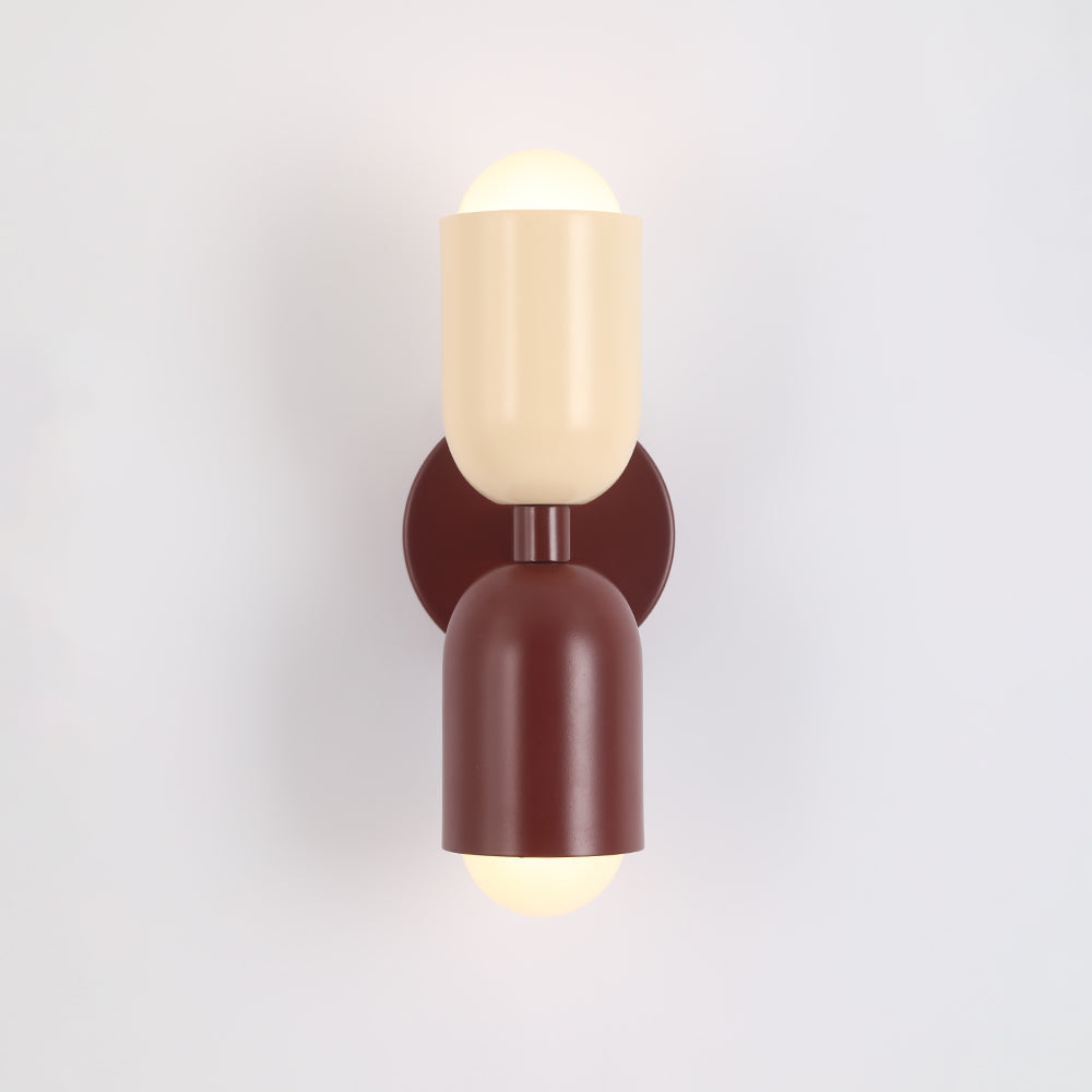 Valentina Moderno Doble Foco Cilíndrico Metal Aplique de Pared — imagen 27 | Aura Lighting
