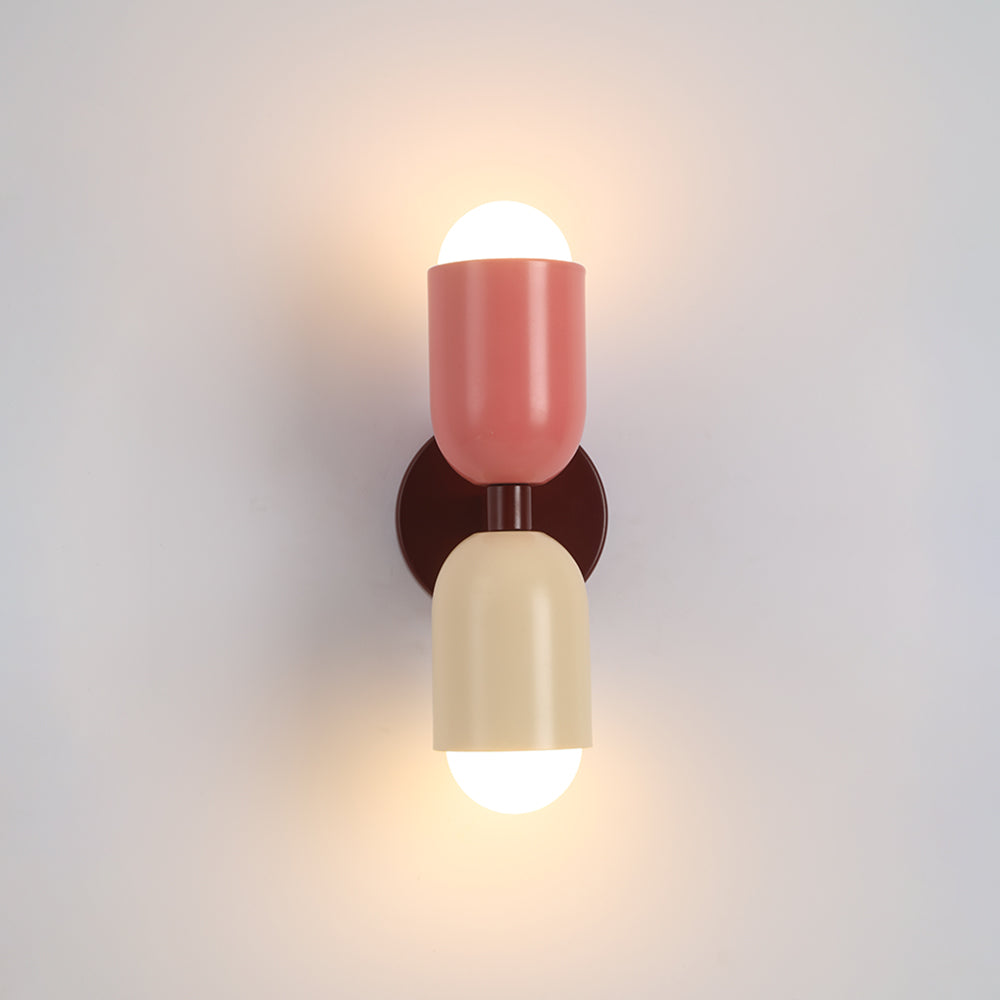 Valentina Moderno Doble Foco Cilíndrico Metal Aplique de Pared — imagen 6 | Aura Lighting