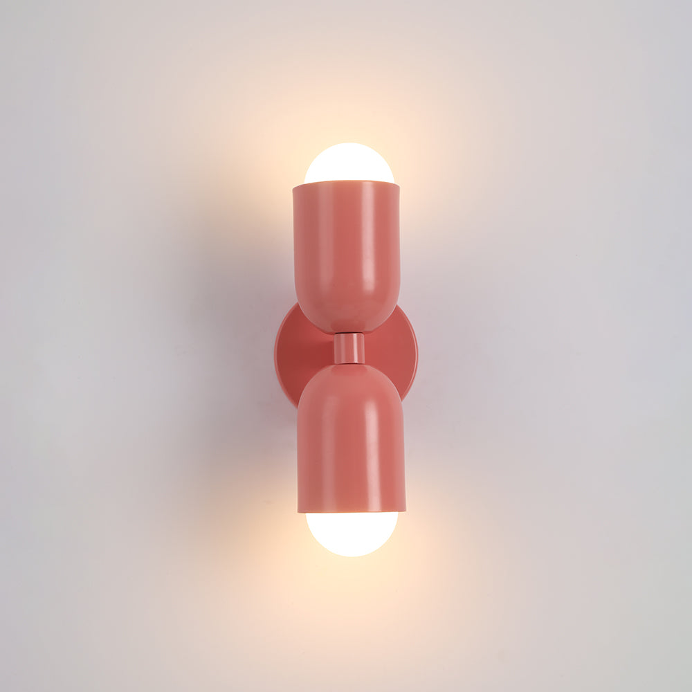 Valentina Moderno Doble Foco Cilíndrico Metal Aplique de Pared — imagen 8 | Aura Lighting