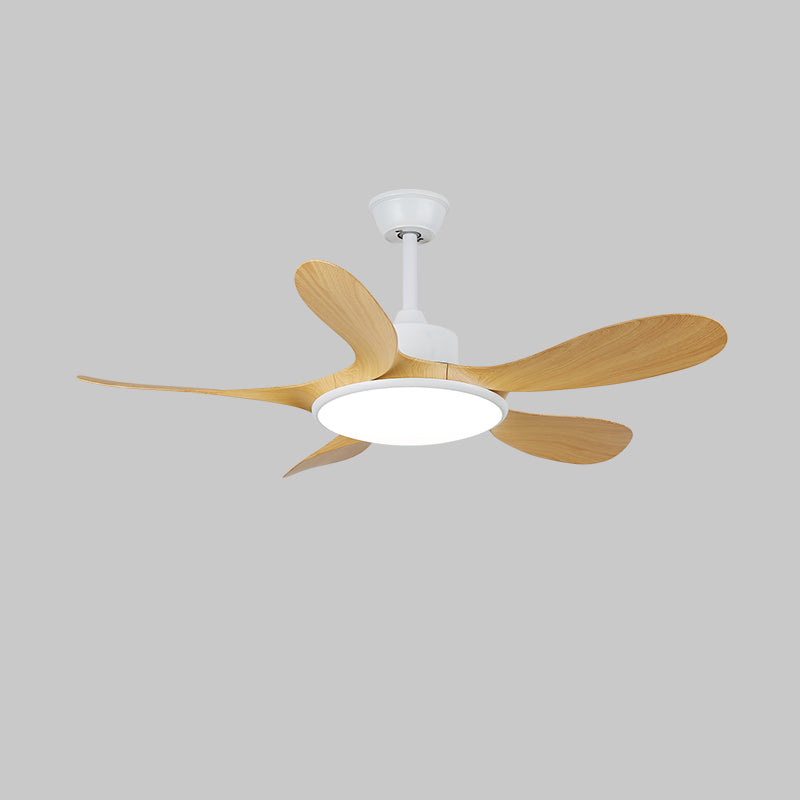 Ventilador de Techo con Luz de Madera Tirenor, vista lateral