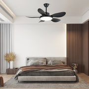 Ventilador de Techo con Luz de Madera Tirenor, Modelo B, Diámetro 126cm