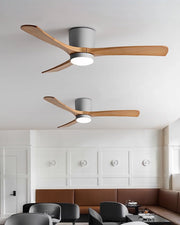 Ventilador de Techo con Luz Ezra Nórdico con iluminación blanca fría de 6000K