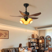 Ventilador de Techo con Luz Florence Blossom mostrando el motor de CC