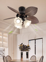 Ventilador de Techo con Luz Qers instalado en un techo