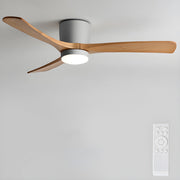Ventilador de Techo Moderno de Madera Elena con Luz iluminando una habitación