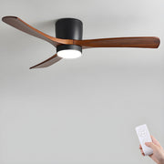 Ventilador de Techo Moderno de Madera Elena con Luz con una estética limpia y minimalista