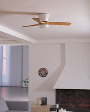 Ventilador de Techo Moderno de Madera Elena con Luz, un esencial para el confort interior
