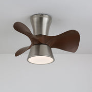 Ventilador de Techo Nera Moderno de Madera con Luz, mostrando el mando a distancia