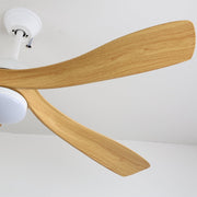 Vista de instalación del ventilador de techo moderno Sylven