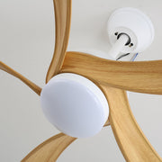 Ventilador de techo Sylven con luz, perfil lateral